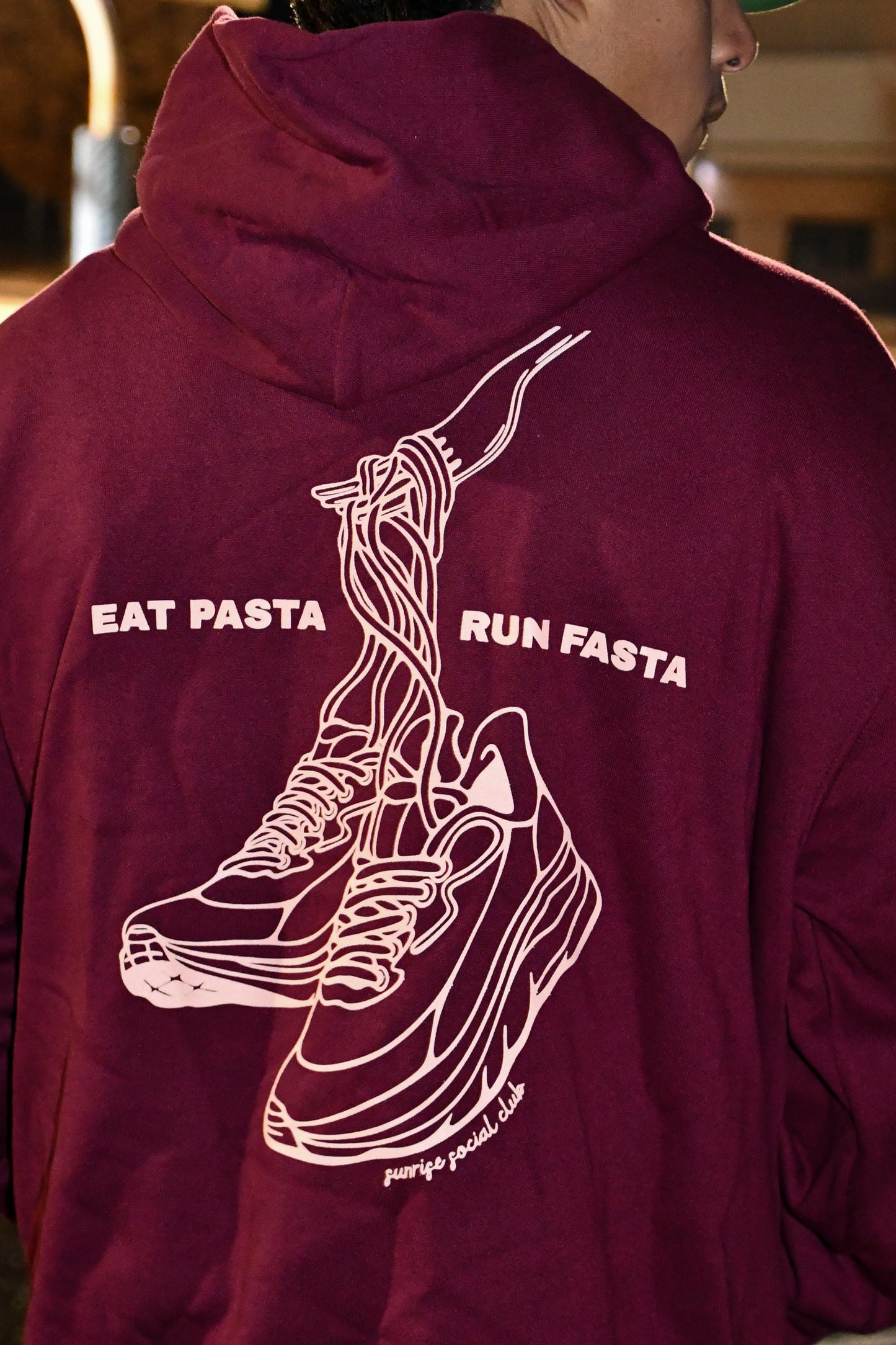 Maroon Pasta Hoodie